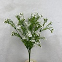 18" WAX FLOWER BUSH X9 WHITE