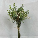 14" EUCALYPTUS & MINI BUR BUNDLE WHITE