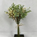14" EUCALYPTUS & MINI BUR BUNDLE CREAM
