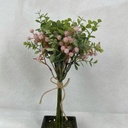 14" EUCALYPTUS & MINI BUR BUNDLE PINK