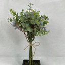 14" EUCALYPTUS & MINI BUR BUNDLE BLUE