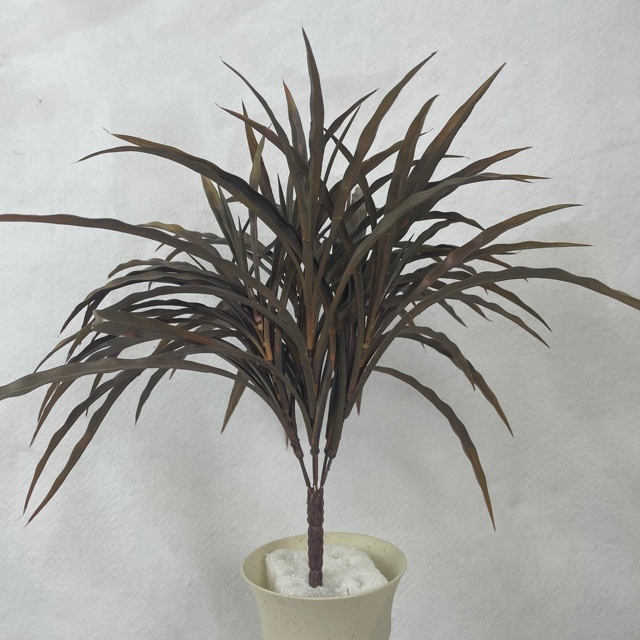 [SBF9014-DGN] 14" GRASS BUSH X7 PLASTIC DUSTY OLIVE GREEN