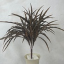 GRASS BUSH X7 14" PLASTIC DUSTY OLIVE GREEN