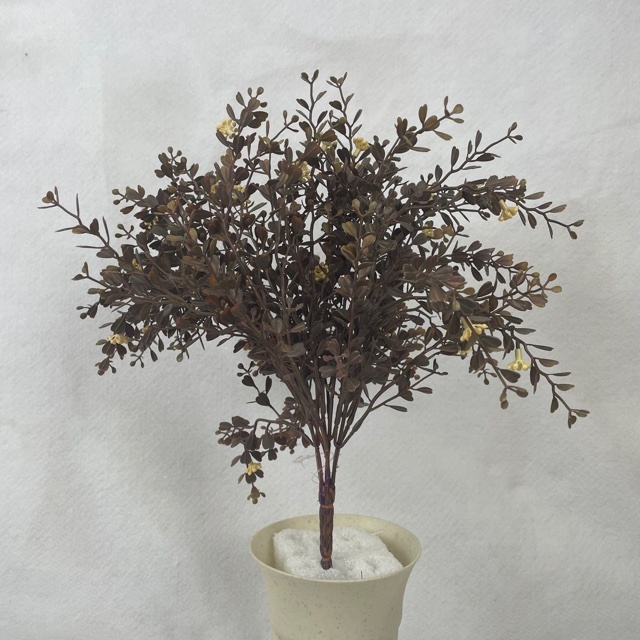 [SBF9013-DKG] 15" MINI BOXWOOD BUSH X7 (O.D.) DARK GREEN