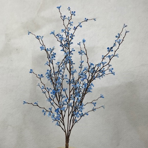 [SB5015-LTB] 22" PLUM CROSS BUSH LIGHT BLUE