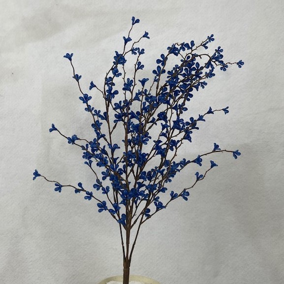 PLUM CROSS BUSH 22"  DARK BLUE 