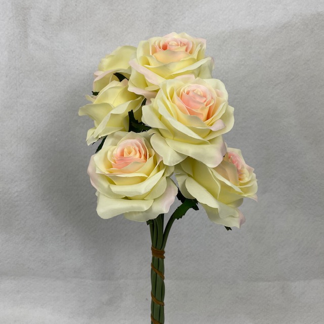 OPEN ROSE BUNDLE X6 CHAMPAGNE