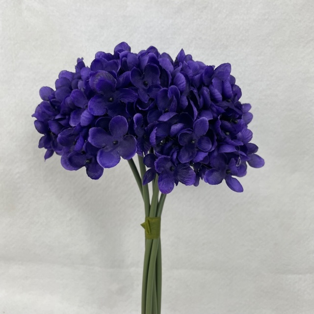 [SE1094-PUR] 11" HYDRANGEA BUNDLE X6 PURPLE
