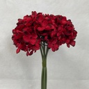 11" HYDRANGEA BUNDLE X6 RED