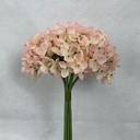 11" HYDRANGEA BUNDLE X6 PINK