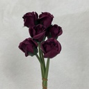 ROSE BUD BUNDLE X6 BURGUNDY
