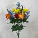 21&quot; WILDFLOWER MIXED BUSH X12 RED/YELLOW/BLUE