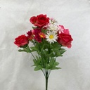 PEONY/ROSE/DAISY MIXED BUSH X11 RED/BEAUTY