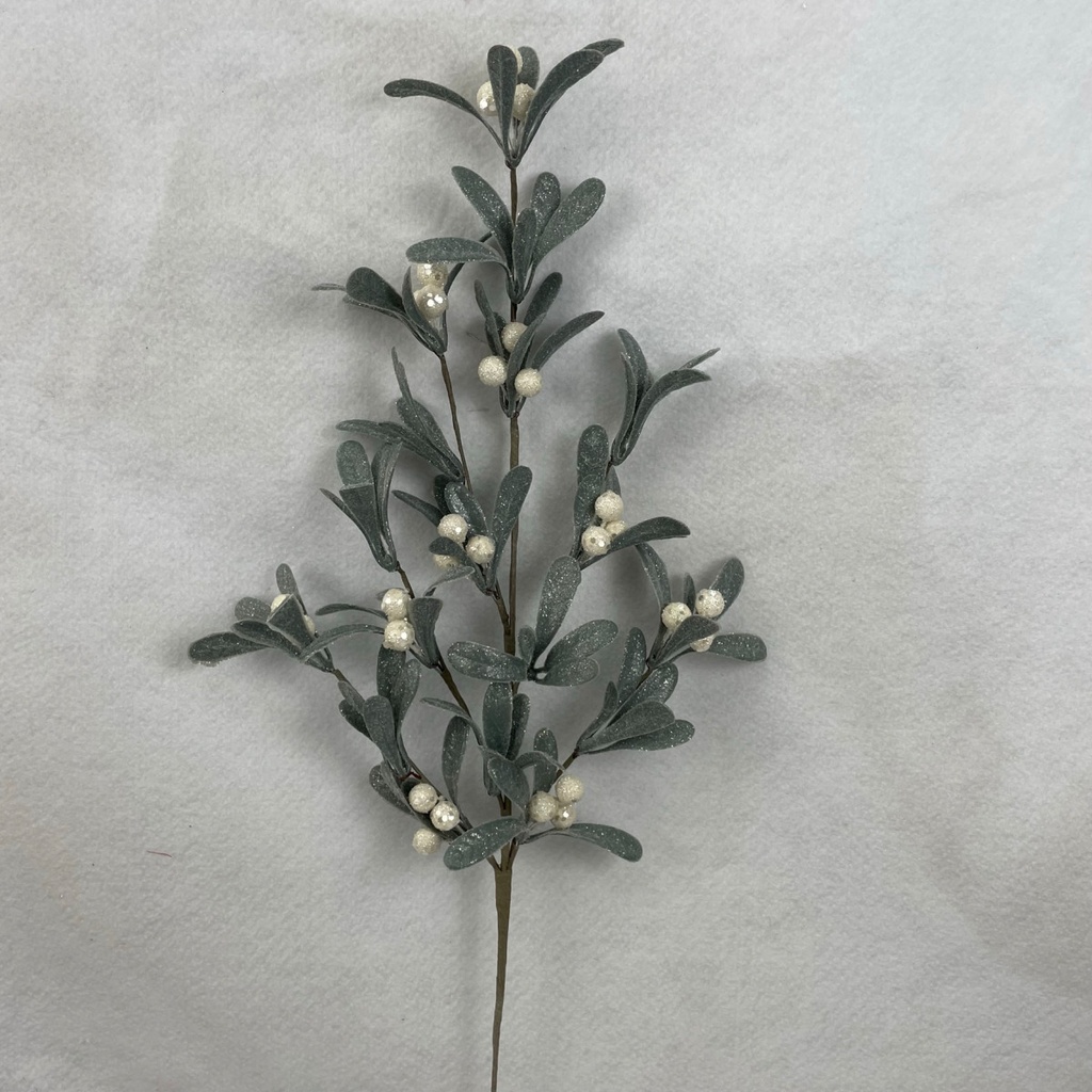 24" FROSTED MISTLETOE SPRAY