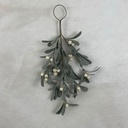 15" FROSTED MISTLETOE HANGER