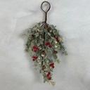 16" EUCALYPTUS HANGER W/ RED BERRIES AND CONES