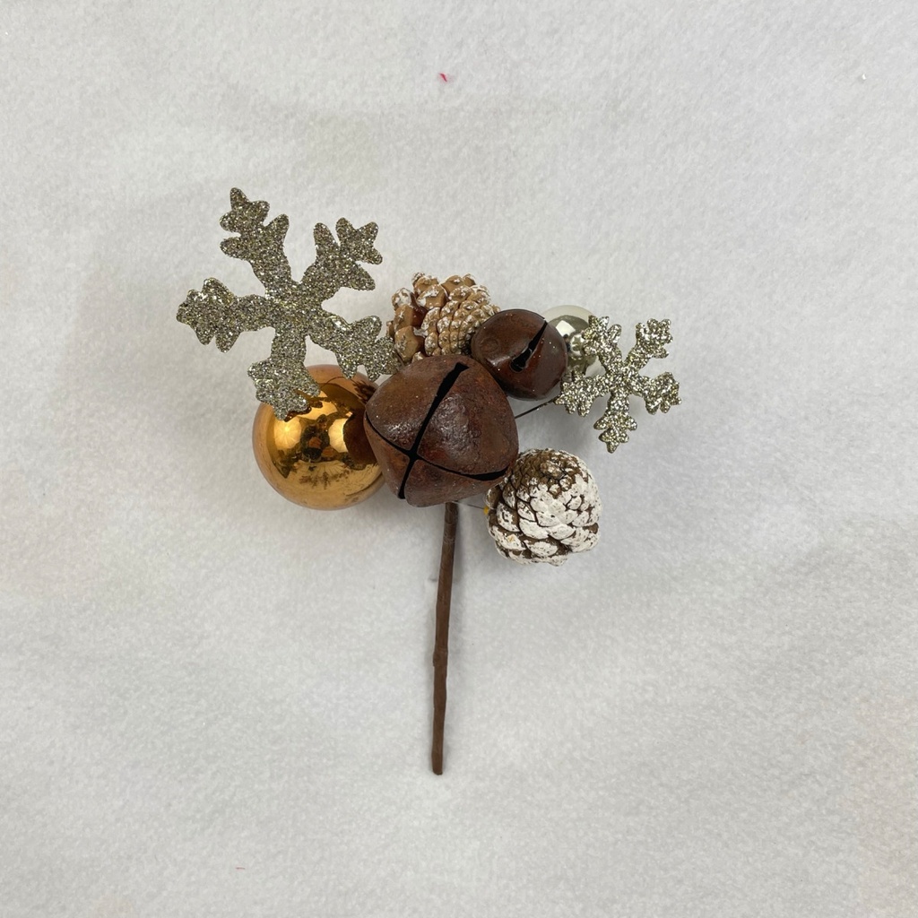 [XL2661-GLD] 7" BELL AND GOLD BALL PICK