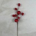 14" RED METALLIC BALL PICK