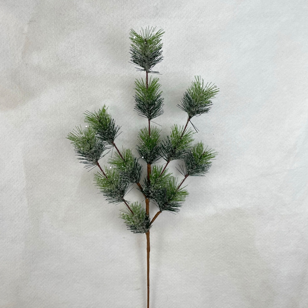 27" FROSTED PINE SPRAY X5 GREEN