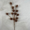 26" PINECONE SPRAY X5 BRONZE GLITTERED