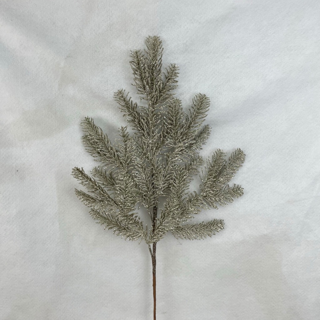 30" GLITTERED PINE SPRAY X5 PLATINUM
