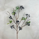 30" TWIG/BERRY SPRAY W/SNOW BLUE