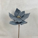 13" POINSETTIA PICK LITE BLUE/GREY (9"dia)