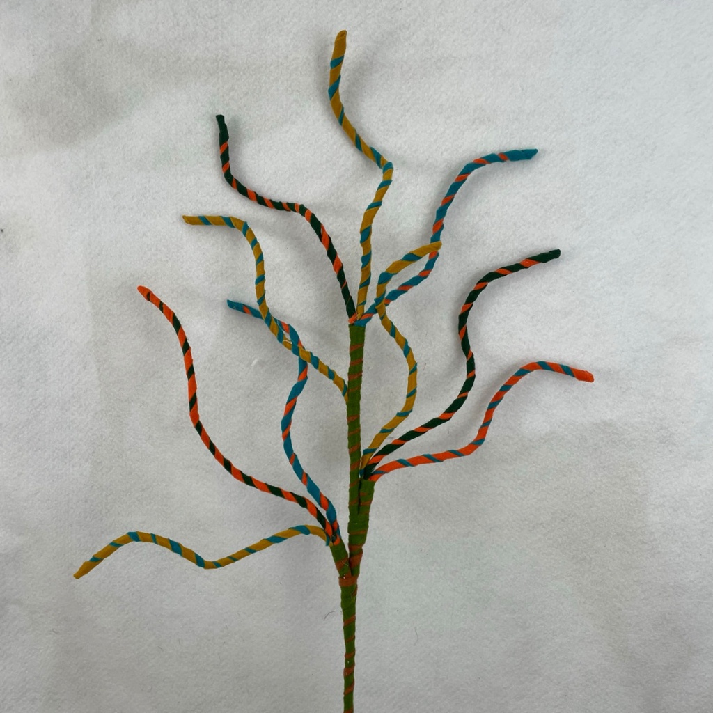 [XA2054] 26" TWISTED YARN SPRAY RETRO COLOR