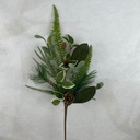 29" PINE & MIXED FOLIAGE SPRAY W/CONES