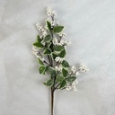 28" FROSTED WHITE BERRY SPRAY W/ VARIGATED LEAVES