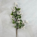 28&quot; FROSTED WHITE BERRY SPRAY W/ VARIGATED LEAVES