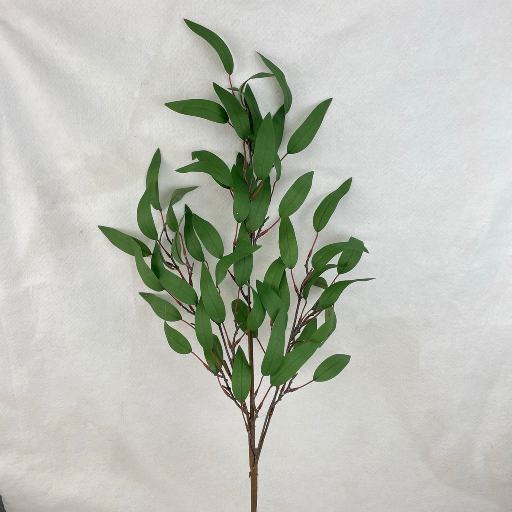 35" LONG LEAF EUCALYPTUS SPRAY GREEN