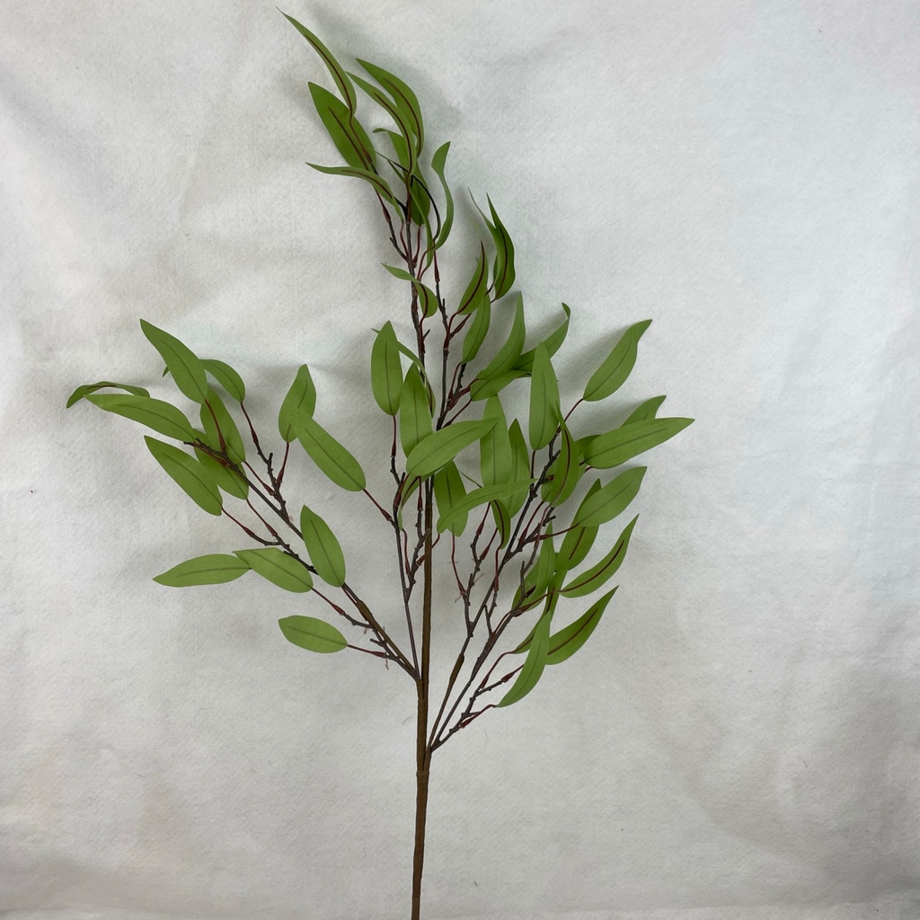 35" LONG LEAF EUCALYPTUS SPRAY LT. GREEN