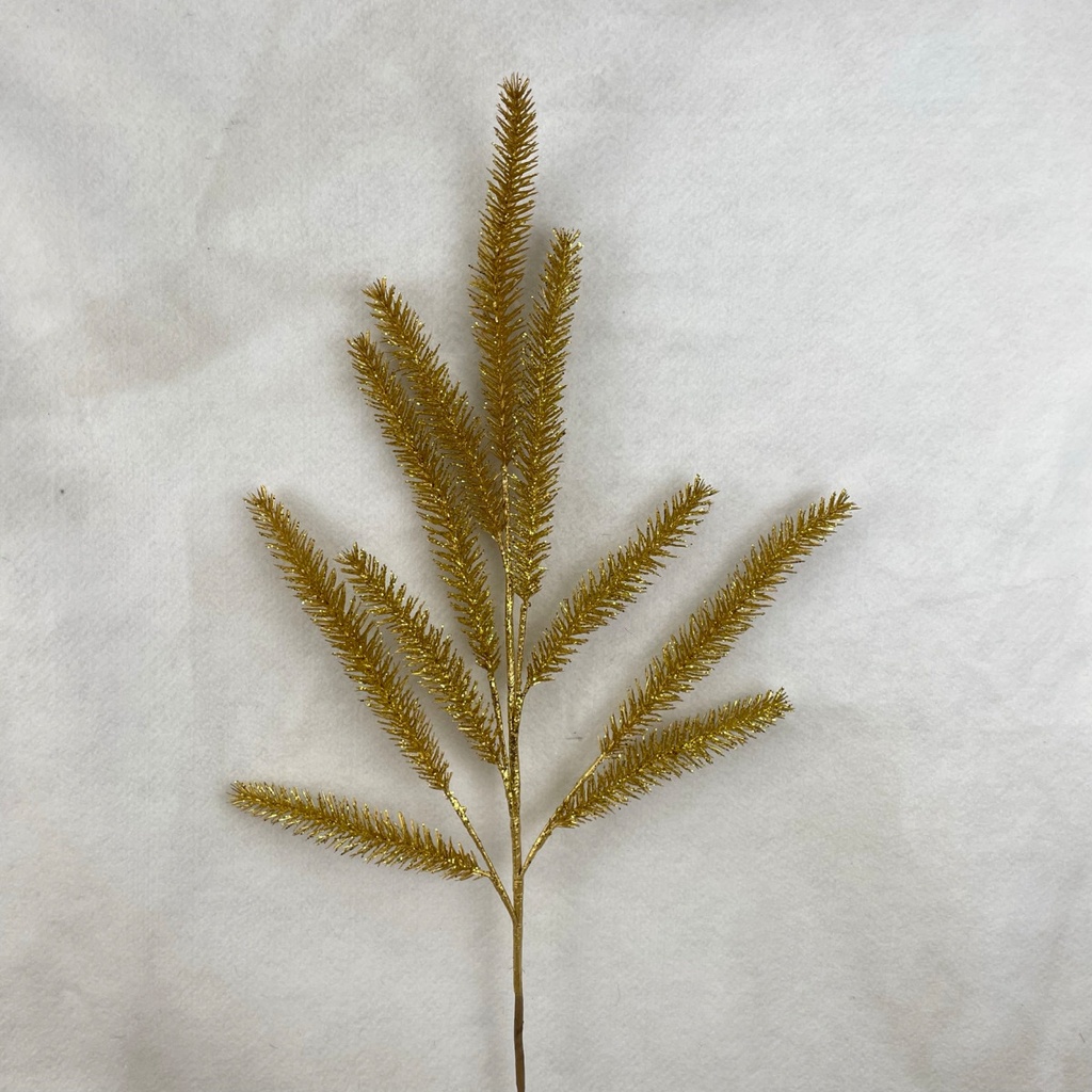 [XA2080-GLD] 32" GLITTER FOXTAIL FERN SPRAY GOLD