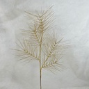 28" LONG NEEDLE GLITTER PINE SPRAY GOLD