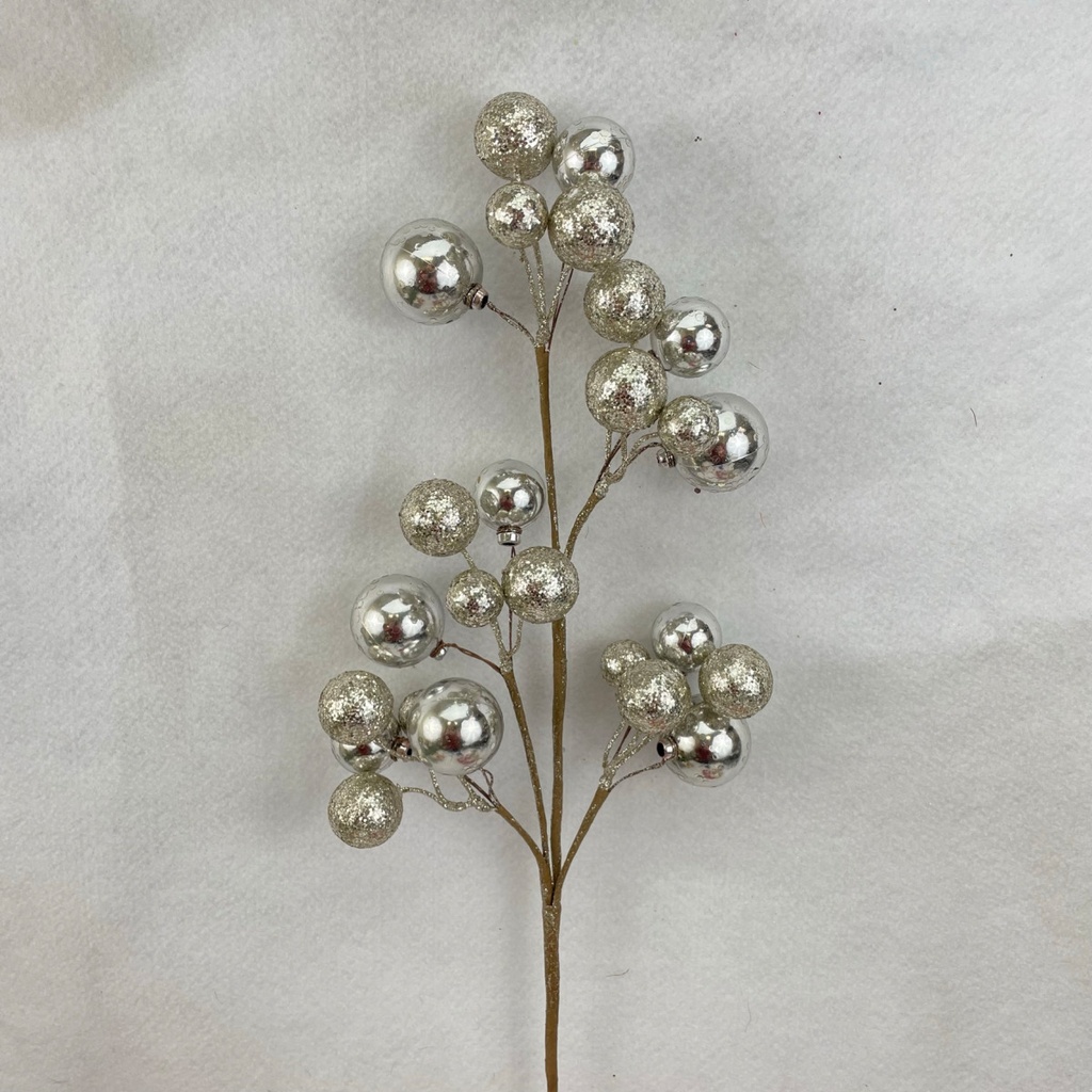 [XA2091-SIL] 27" ORANMENT BALL SPRAY SILVER