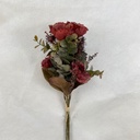17" POPPY/EUCALYPTUS BUNDLE W/ FOLIAGE RED