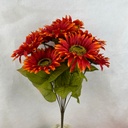 18" SUNFLOWER BUSH X10 FLAME RED