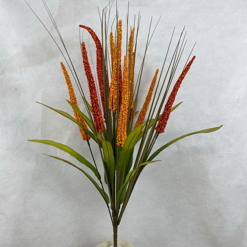 [SBF2317-OYL] 23" ASTILBE BUSH X12 ORANGE/YELLOW