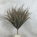 19" DUSTY GRASS BUSH DARK GREEN x12