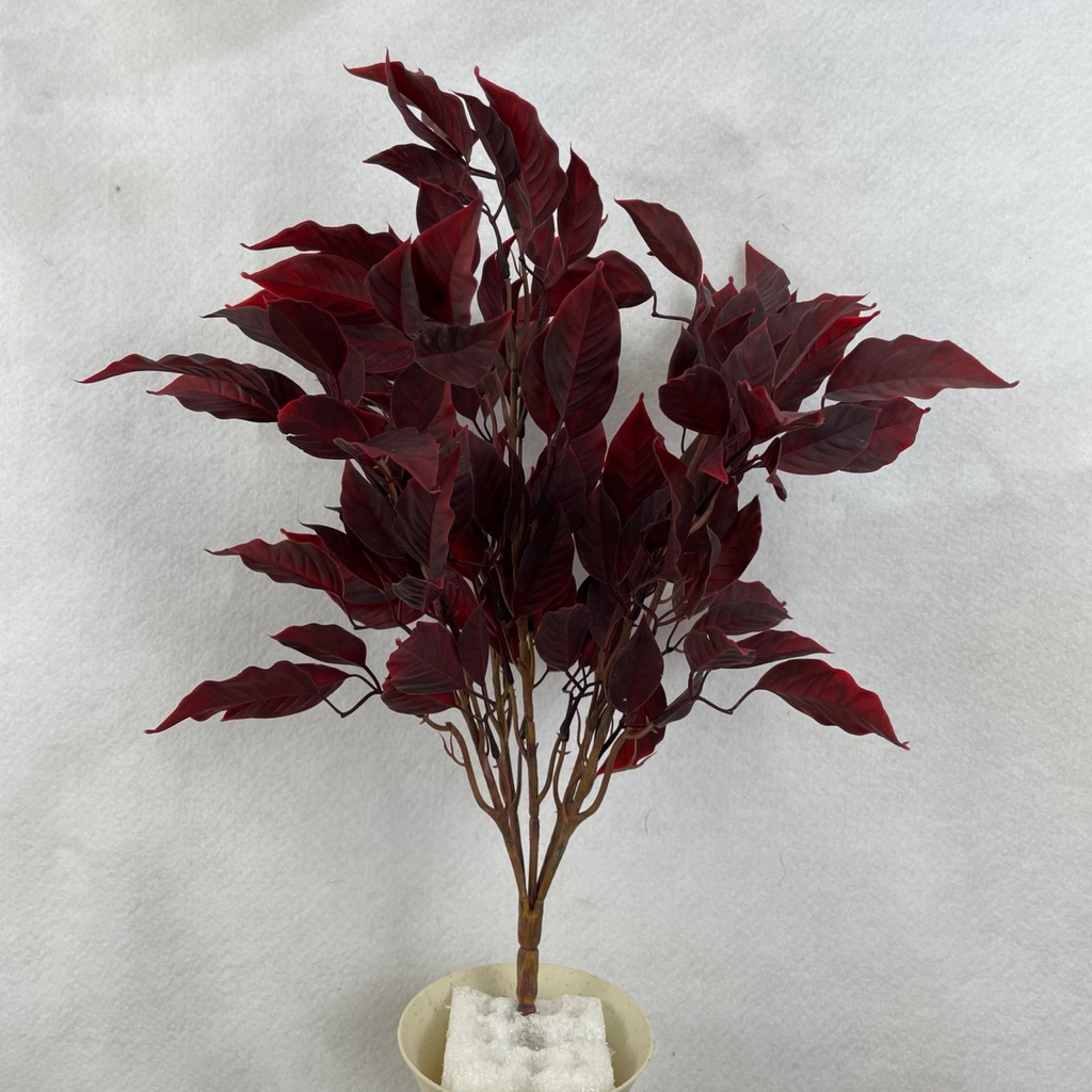 [SBF2328-RED] 18" LEAF BUSH X5 RED