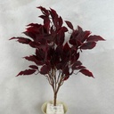 18" LEAF BUSH X5 RED