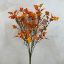 19" MINI MAPLE LEAF BUSH X10 ORANGE