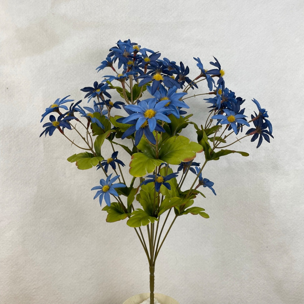 [SBF2336-BLU] 20" MINI DAISY BUSH X10 BLUE