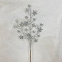 22" GLITTERED STAR SPRAY SILVER