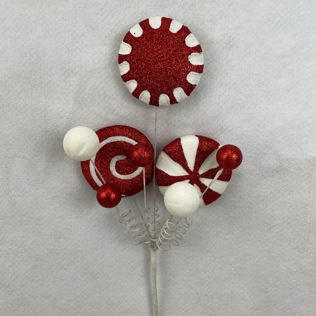 18&quot; PEPPERMINT CANDY SPRAY 