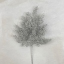 17.5" SILVER METALLIC CEDAR SPRAY X11 