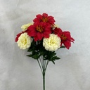 19&quot; POINSETTIA AND MARIGOLD BUSH X12