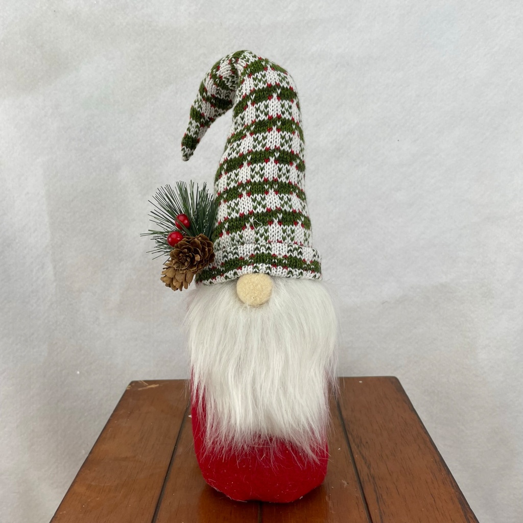 [XH2808-PLD] 13" GNOME W/ PLAID HAT