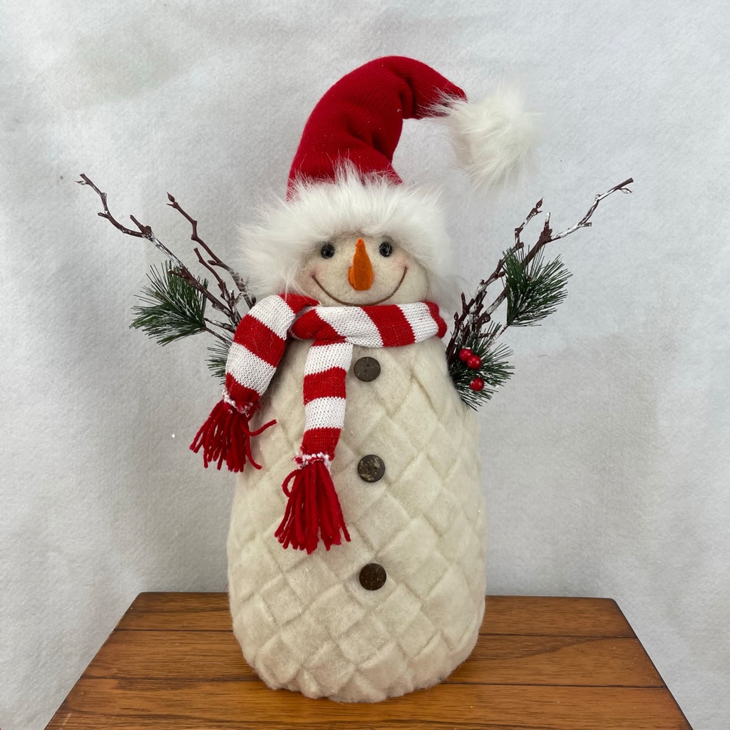 16.5" SNOWMAN W/ RED HAT